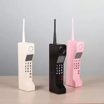 Модель мобильного телефона Ретро кирпичный орнамент сотового телефона Винтаж имитация реквизит для фотосъемки для украшения дома розовый