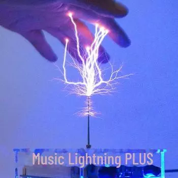 Модель молнии Тесла-катушки с поддержкой Bluetooth для научных экспериментов PLUS version with upgraded effect золотой