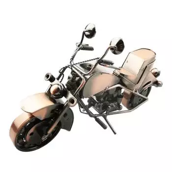 Модель мотоцикла Элегантное украшение для любителей мотоциклов Винтажная фигурка мотоцикла Изысканная