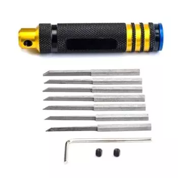 Модельные долота Модельный скребок Режущий инструмент для смолы Линия для крепирования Скребковые долота с резаком 0,1/0,2/0,4/0,6/0,8/1,0/2,0 мм