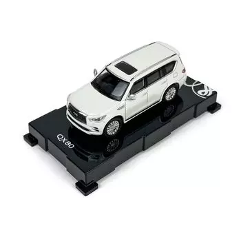Модель Paudi Mini Car Infiniti 2020 QX80 Коллекция Завершенный Продукт Белый 1/64