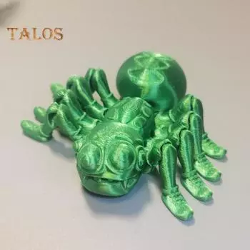 Модель паука, 3D-печатная игрушка-действие, реалистичный вид, яркий цвет, насекомое, паук, игрушка-непоседа, реквизит для фотосъемки золотистый