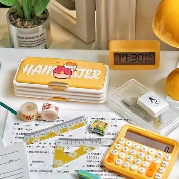 Модель пенала для кукольного домика Миниатюрный пенал для канцелярских принадлежностей Органайзер для канцелярских принадлежностей Имитация сцены Аксессуары для детей Игрушки