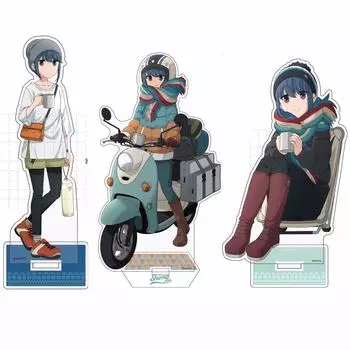 Модель подставки, игрушка для косплея для Сима Рин, аниме, непринужденный лагерь, экшн-фигурка, кукла Юру, лагерь, акрил A