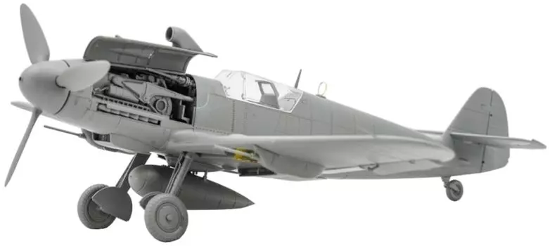 Модель пограничного немецкого самолета Мессершмитт Пластиковая модель BF013 1/35 BF109G-10 (Самолет)