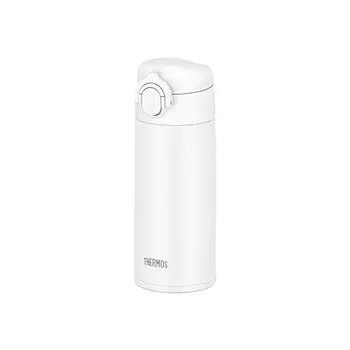 [Модель, пригодная для мытья в посудомоечной машине] Термос для воды, мобильная кружка с вакуумной изоляцией, 11,8 жидких унций (350 мл), Белый, 11,8 жидких унций (350 мл), Можно мыть в посудомоечной машине, одним нажатием