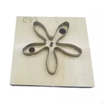 Модель резака для кожи, режущий инструмент, простой в использовании, древесина в форме ромашки