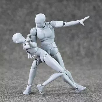 Модель рисунка человека Женский и мужской боди-арт Фигура Дисплей Скульптура Эскиз Ремесло Male чёрный