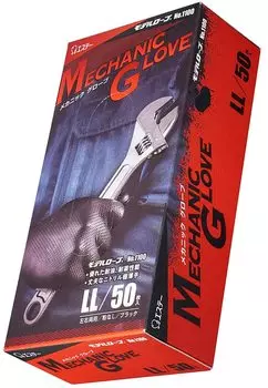 Модель Robe Mechanic Gloves LL Размер Черный 50 шт. № 1100 чёрный