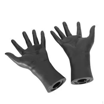 Модель руки, подставка для ювелирных изделий, имитация колец, органайзер, поддельные руки на Хэллоуин для дома чёрный