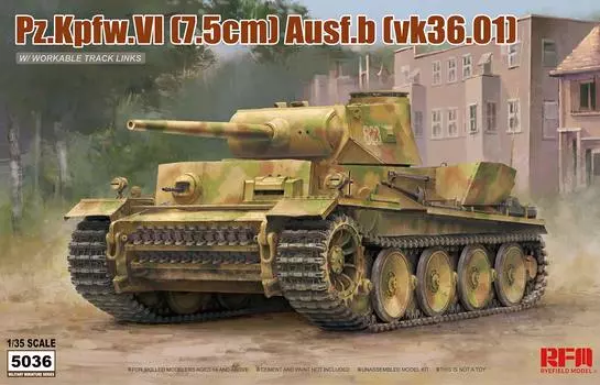 Модель Ryfield, немецкий танк 6 B, пластиковая модель RFM5036 1/35 Нет. вк36.01