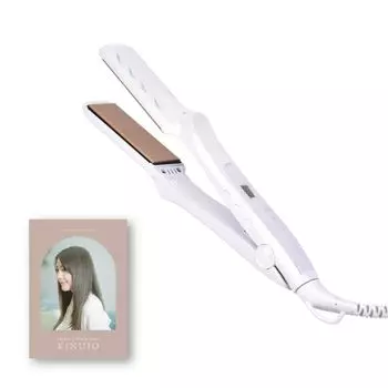 модель с официальным ограниченным тиражом Kinujo KINUJO Straight Hair Iron KINUJO LM225 Hair Care Styling Digital Temperature Display Auto Off Silk Plate Fast белый