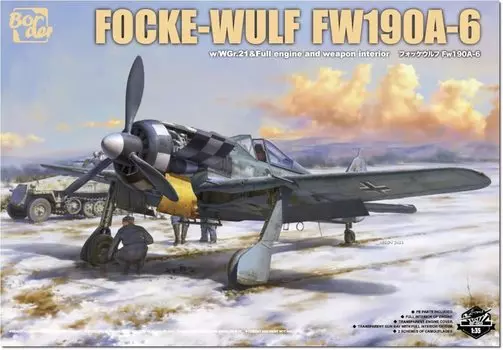 Модель с рамкой Люфтваффе, пластиковая модель BF003 1/35 Focke-Wulf FW190A-6 с WGr.21