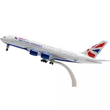 Модель самолета 20см, 20_17 British Airways A380, популярные корейские игрушки, популярные корейские игрушки
