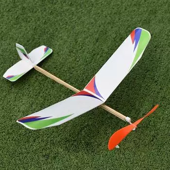 Модель самолета своими руками с резиновым ремешком для начальной школы, игрушка для обучения, образовательная, для школьников Q1D1 318-1pcs