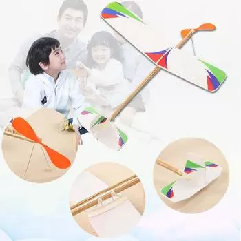 Модель самолета своими руками с резиновым ремешком для учащихся начальной и средней школы, образовательный конкурс M9Y2 318-1pcs