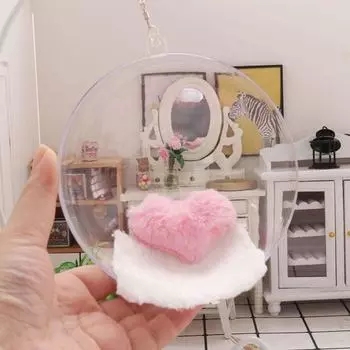 Модель сцены кукольный домик качели кресло садовая мебель кукольные качели модель DIY ремесло прозрачный