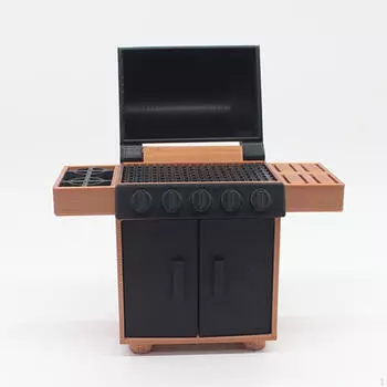 Модель стойки для барбекю для кукольного домика, аксессуары в 1:Масштаб 12/20 5.6x2.2x6cm