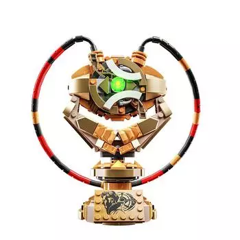 Модель строительного блока «Волшебное ожерелье Доктора Стрэнджа», в комплекте с осветительными элементами, коллекционное украшение для любителей кино