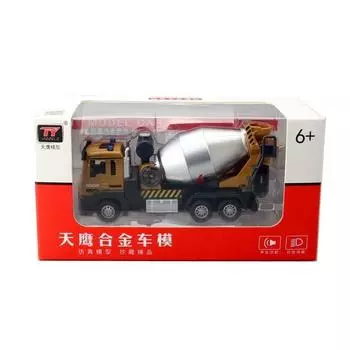 Модель строительного грузовика-миксера со звуком и светом для детей и коллекционеров Mixer Truck