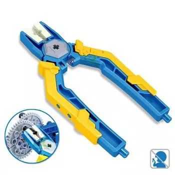 Модель Строительные блоки Плоскогубцы Строительные блоки Инструменты Строительные блоки Разобранное устройство Кирпичи Щипцы жёлтый/синий
