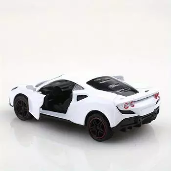 Модель суперкара из сплава премиум-класса - гоночный коллекционный экземпляр с инерционным двигателем, идеальный подарок для автолюбителей красный