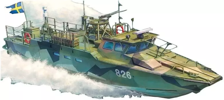 Модель Tiger шведской армии высокоскоростной ударный катер Пластиковая модель TML6290 1/35 CB-90