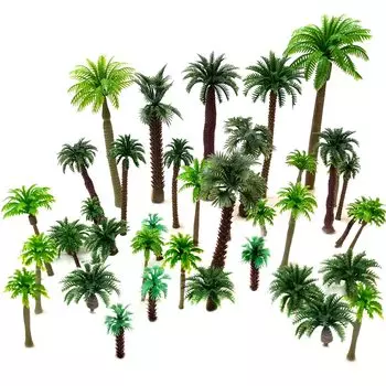 Model Trees Miniature Garden Trees Diorama Model Model Trees Diorama Trees 36 Trees cm Palm Trees HO Gauge Model Landscape Railway Model Architectural