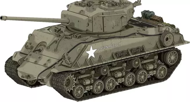 Модель Triumph American M4A3E8 Sherman Easy Eight Дополнительный тип гусеницы 3D принтер набор TRFP72012 1/72 Броня/T66