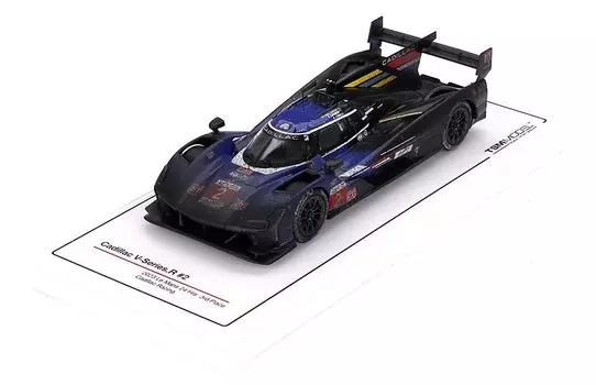 МОДЕЛЬ TSM Cadillac VR Le Mans 24 Hours 2023, автомобиль, занявший 3-е место, гоночная краска Cadillac Racing Weathering Paint, готовый продукт, масштаб 1/43. # 2