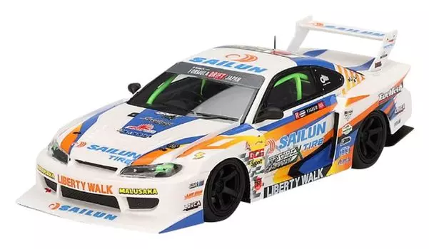 МОДЕЛЬ TSM Nissan Silvia Silhouette 2023 Formula Drift Japan Завершенный продукт TSMV0023 1/43 (С15) LB-Super #555