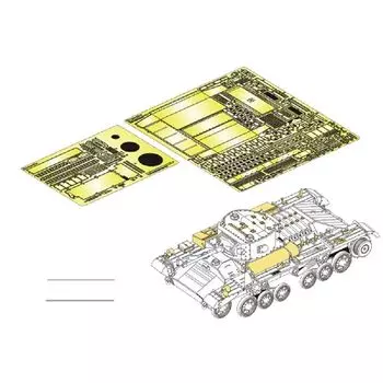 Модель Вояджер 1/35 Вторая мировая война Британская армия Valentine Mk.2/4 Базовый набор для травления Для Tamiya 35352 детали для пластиковых моделей PE35895