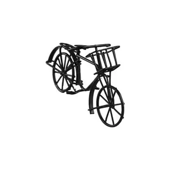 Модель велосипеда ручной работы Маленький велосипед Миниатюры Украшение Модель Сад чёрный