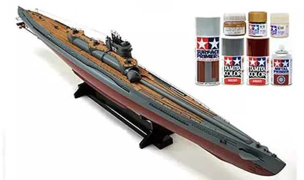 Модель Woody Italian 400, японская специальная подводная лодка, набор красок Joe/Wooden 1/144 +