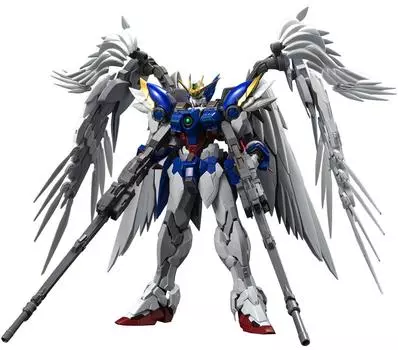 Модель высокого разрешения New Mobile Report Gundam W Endless Waltz Wing Gundam Zero EW масштабная пластиковая модель 1/100 с цветовой кодировкой серебряный
