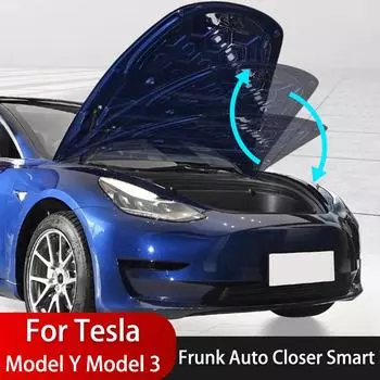 Модель Y Модель 3 FRunk Автоматический доводчик Умная цифровая передняя дверь багажника Плавное закрывание для Tesla Model 3 Y Аксессуары для модификации автомобиля