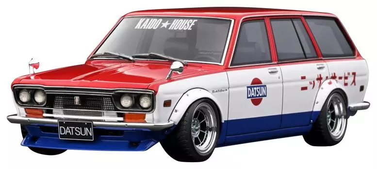 модель зажигания Datsun Bluebird Wagon готовое изделие TK.Company 1/18 (510) Красный/Белый/Синий