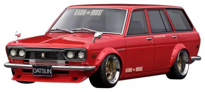 модель зажигания Datsun Bluebird Wagon Красный готовый продукт TK.Company 1/18 (510)