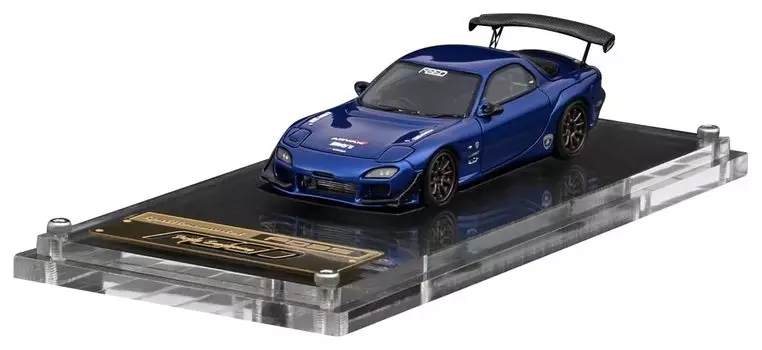 Модель зажигания FEED Blue Metallic готовое изделие 1/64 RX-7 (ФД3С) синий