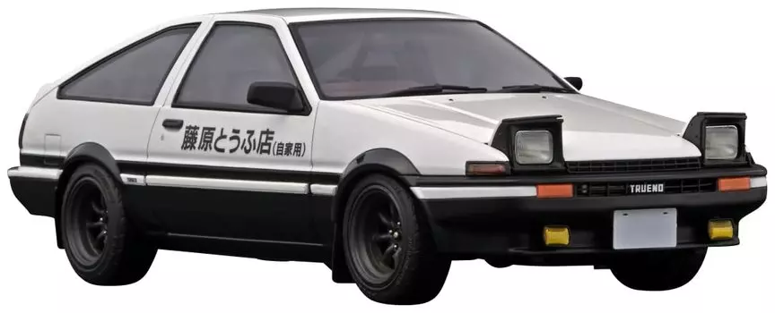 модель зажигания INITIAL D Toyota Sprinter Trueno 3Dr GT Apex Готовый продукт IG2871 1/18 (АЕ86) Белый черный