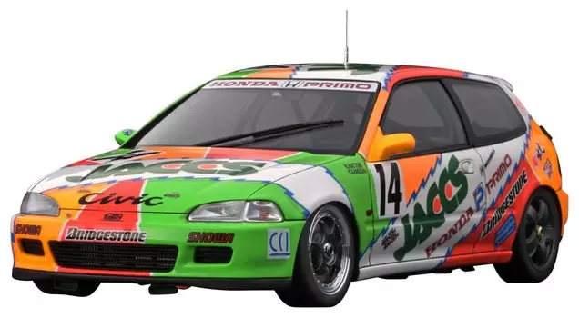 модель зажигания JACCS CIVIC 1993 JTC готовый продукт 1/18 (# 14)