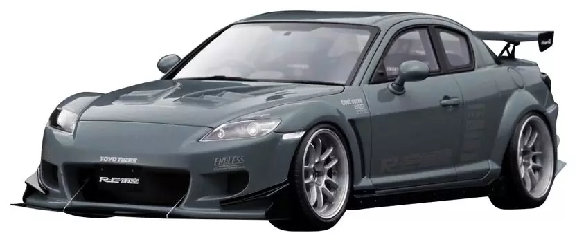 модель зажигания Mazda RE Amemiya Matte Gun Metallic готовый продукт 1/18 RX-8 (SE3P)