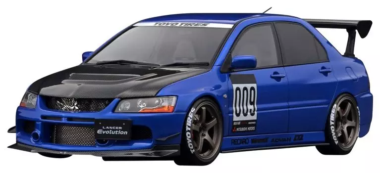 Модель зажигания Mitsubishi Lancer Evolution IX Blue готовое изделие TK.Company 1/18 (CT9A)
