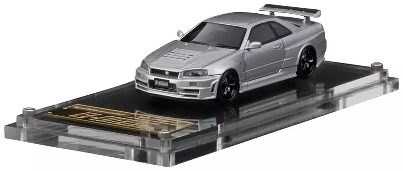 модель зажигания Nismo R34 серебристый готовый продукт IG2936 1/64 GT-R Z-tune