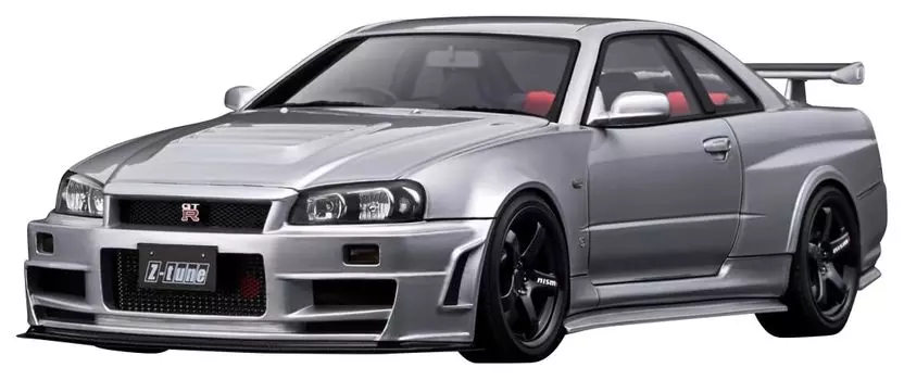 модель зажигания Nismo R34 Silver готовое изделие 1/18 GT-R Z-tune