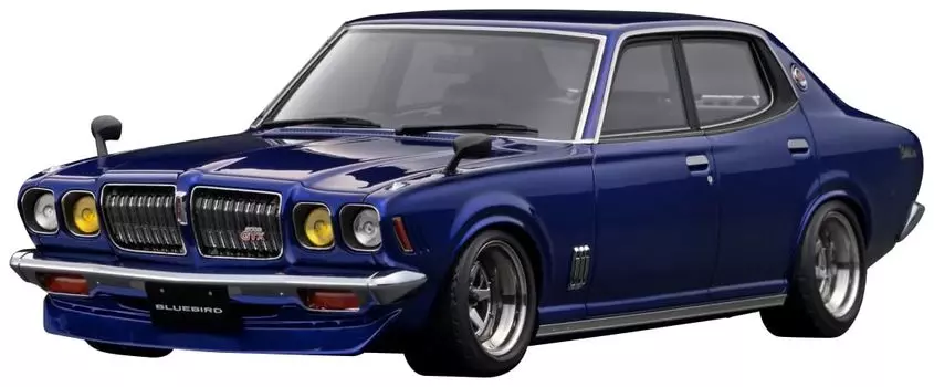 модель зажигания Nissan Bluebird U 2000GTX Синий металлик готовый продукт 1/18 (Г610)