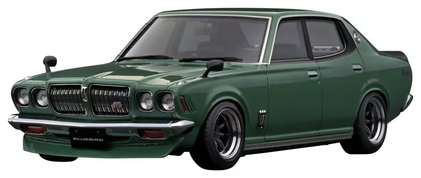 Модель зажигания Nissan Bluebird U 2000GTX Зеленый готовый продукт 1/18 (Г610)