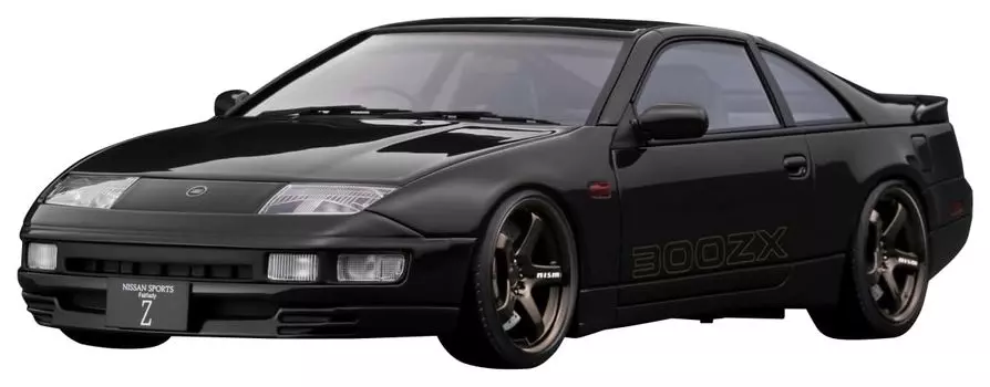 модель зажигания Nissan Fairlady Z Black готовый продукт 1/18 (Z32)2на2 чёрный