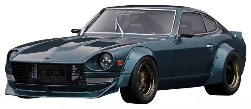 модель зажигания Nissan Fairlady Z STAR ROAD Зеленый металлик готовое изделие 1/18 (S30)