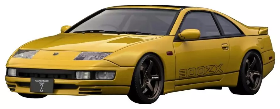 модель зажигания Nissan Fairlady Z Yellow готовый продукт 1/18 (Z32)2на2 жёлтый
